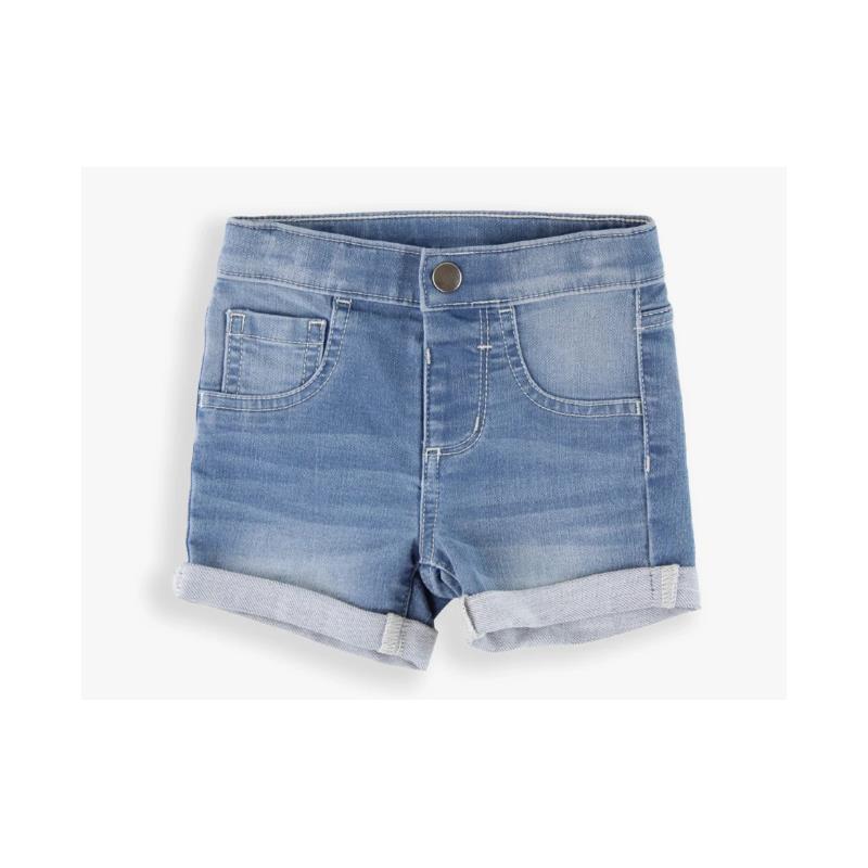 Rufflebutts - Baby Girl Light Wash Girls Denim Shorts
